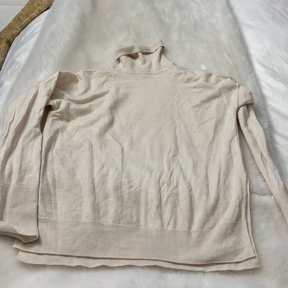 Babaton light turtleneck sweater 100% wool